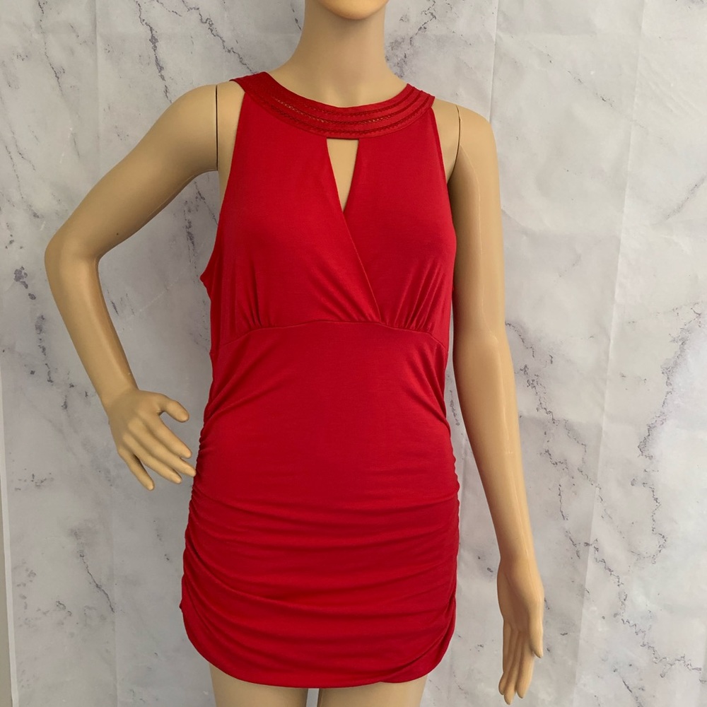 NWT WHBM Red Surplise Top
